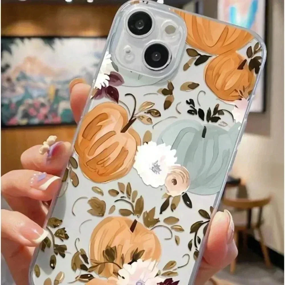 iPhone 13 Pro Max Pumpkin Flower Pattern Case NWT